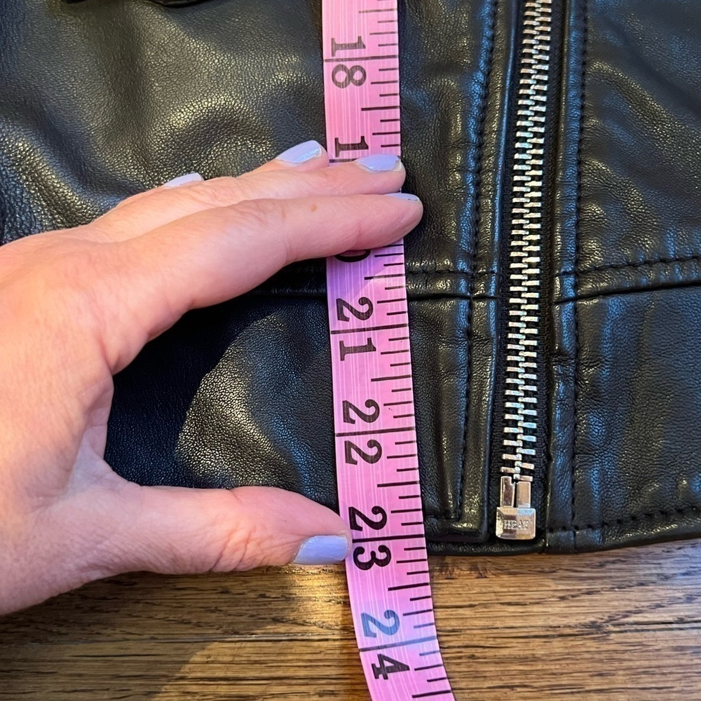 Pinko Ramones impavido Moto black leather red & white racing stripes size 10 - Picture 13 of 16